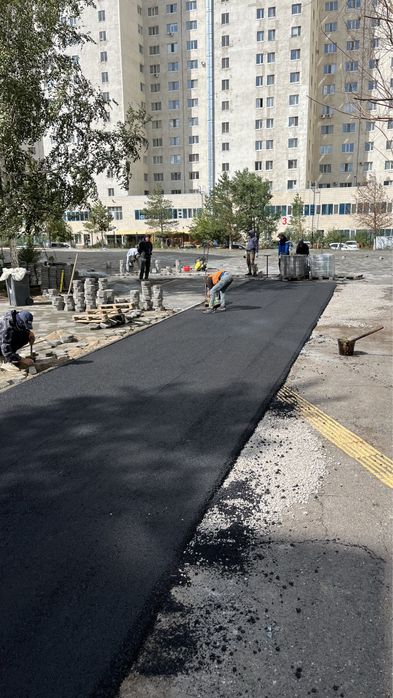 Асфальтирвание Укладка Асфальт