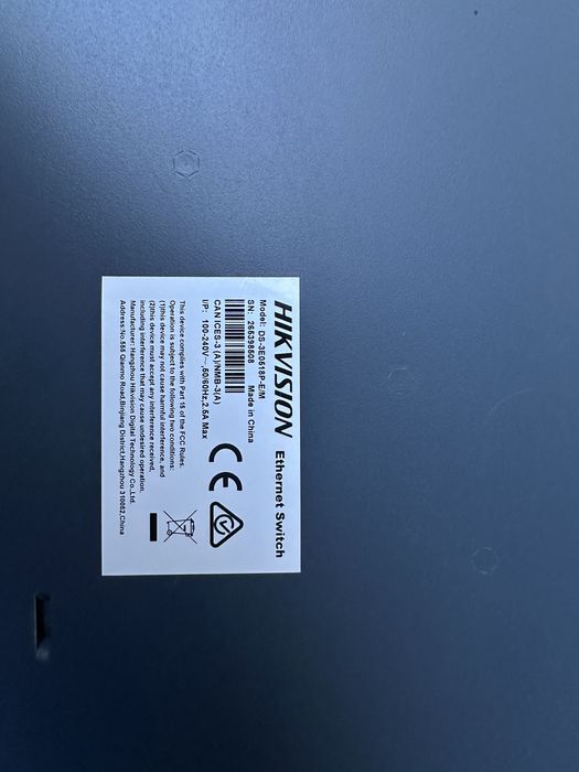 Switch 16 porturi PoE Gigabit Hikvision DS-3E0518P-E/M