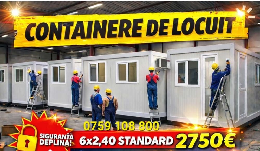 Vând Container Birou 6x2,4 M preț 2750€