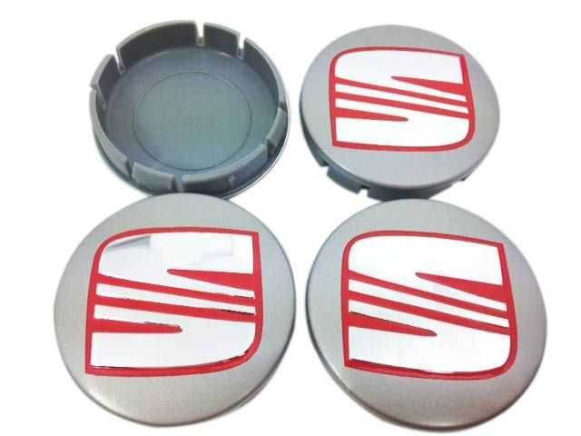 4 бр Метални Капачки за джанти  VW SKODA SEAT 60/55мм 4бр. Сеат Шкода