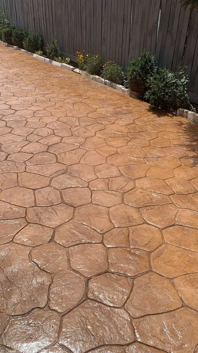 #beton amprentat si elicopterizat# pavaj din beton amprentat