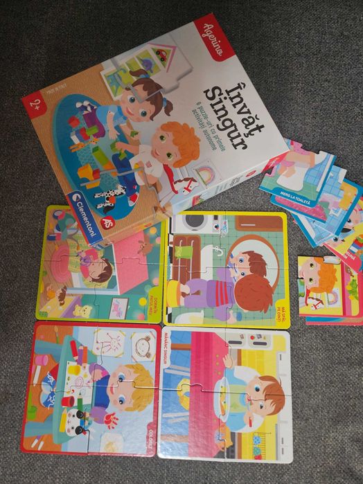 Puzzle din carton, 5 seturi  | 1 - 3 ani