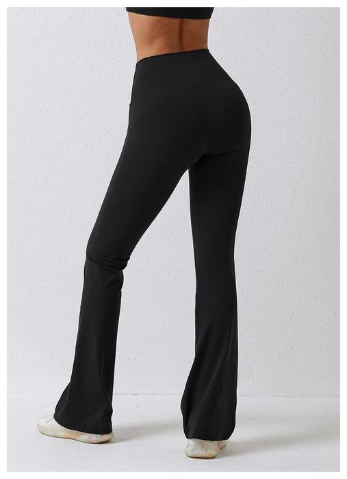 Pantaloni evazati elastici fitness