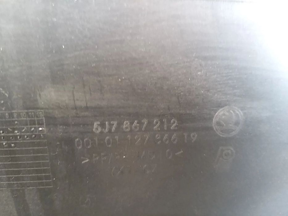 Fata tapiterie usa dreapta spate skoda roomster 5j 5j7867212