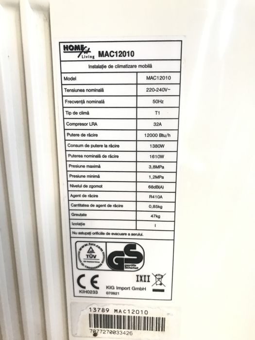 Aparat aer conditionat mobil