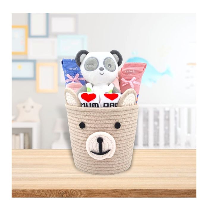 Coșulețe cadou bebeluși – fete, băieți, neutre și gemeni BabyBear.ro