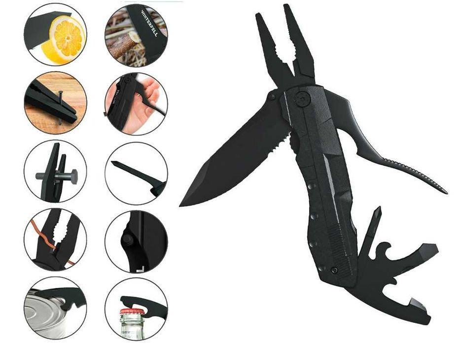 Многофунцкионален джобен инструмент 19в1 с нож и клещи