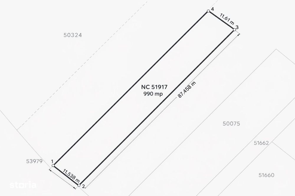 Teren intravilan 990 mp – Curteni, toate utilitatile