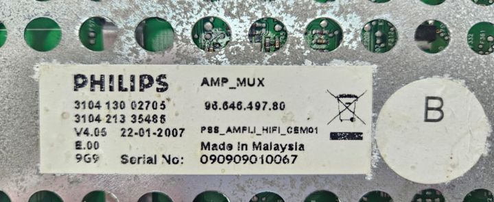 Amplificator audio 310413002705 Citroen C5 a 2-a generatie