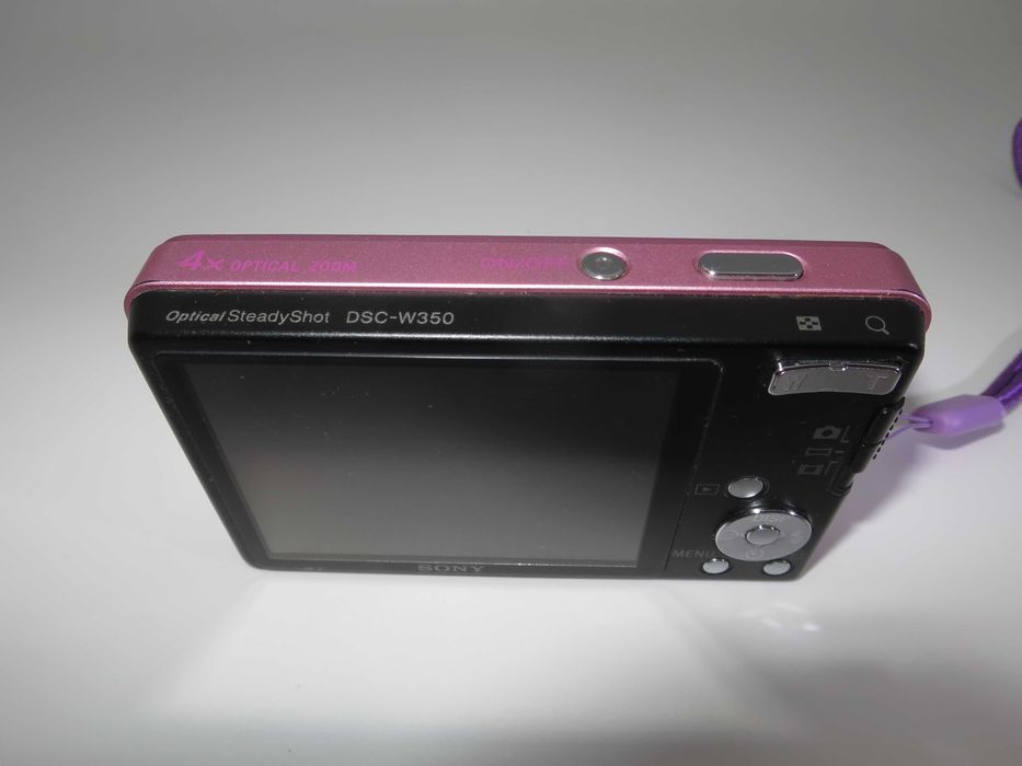 Sony Cyber-shot W350 ултра компактен фотоапарат розов цвят, дигитална камера, в отлично състояние, пълен комплект, тествана и работи перфектно