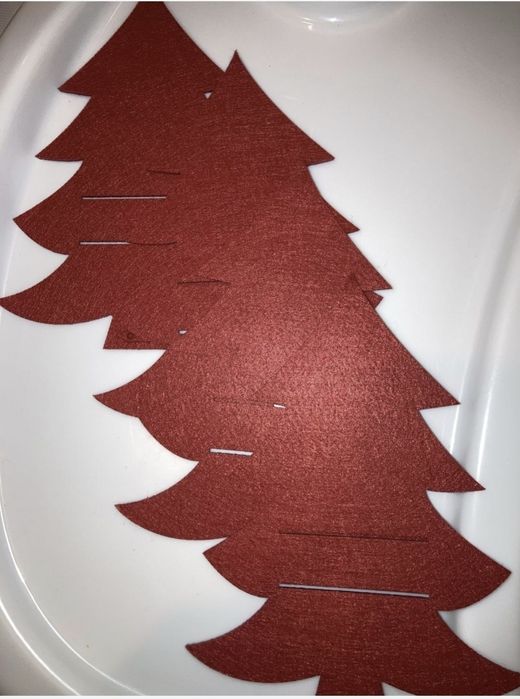 Set 4 suporturi tacamuri pentru masa Craciun in forma de bratuti