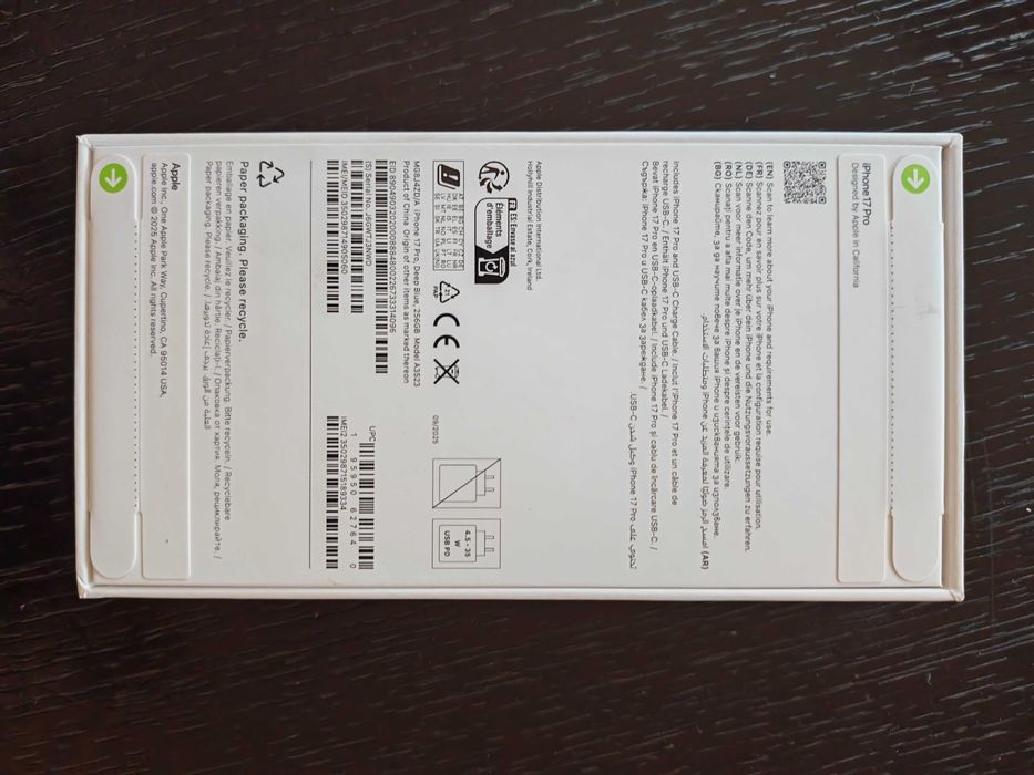 Iphone 17 PRO 256GB DEEP BLUE 3г.ГАРАНЦИЯ