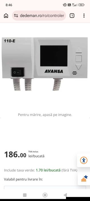 Pompa de recirculare+controler