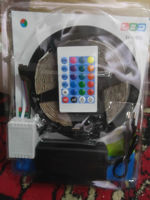 Лента светодиодная разноцветная ночник светильник 5 метров