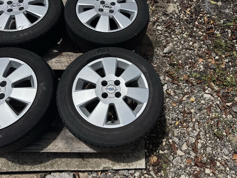 4бр.Алуминиеви джанти 15" 4x100+ГУМИ за Opel Corsa D,E,Chevrolet,Fiat