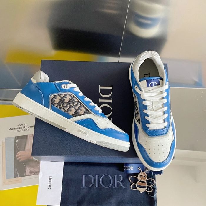 CD B23 Mid Top Oblique Blue/White