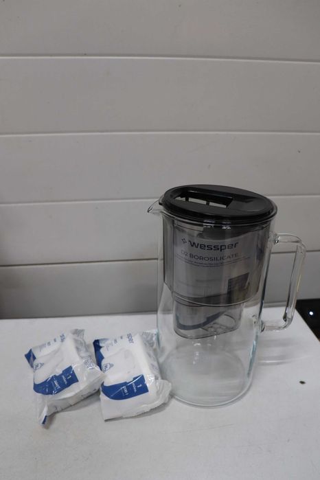 Кана филтърна Wessper D2 BOROSILICATE 3L, 3 филтъра, черна