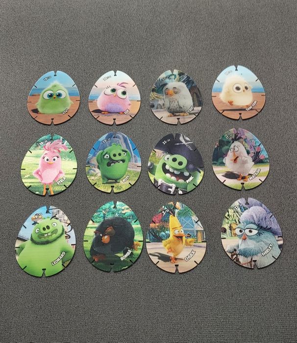 Cartonase stickere Angry Birds + Fortnite holografice, plasticate-colectie