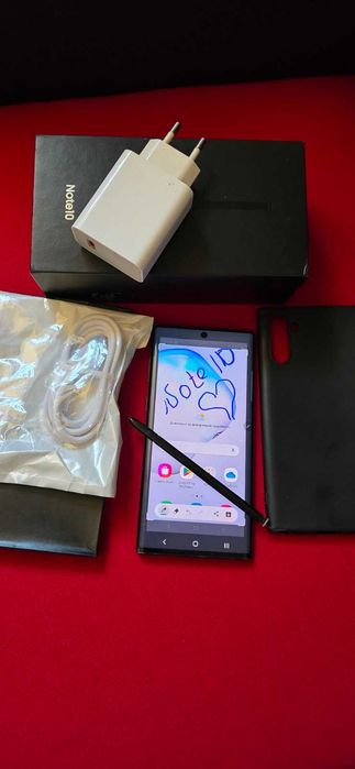 Samsung Galaxy Note 10 256GB Aura Black ПЪЛЕН КОМПЛЕКТ