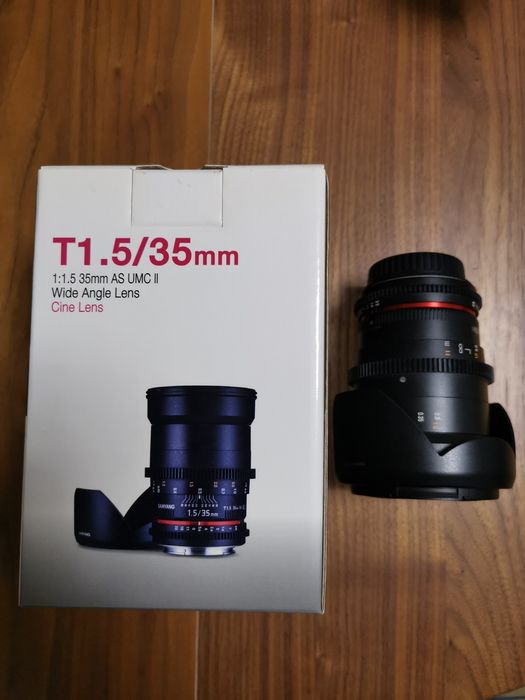 Samyang 35mm T1.5  VDSLR pentru Canon