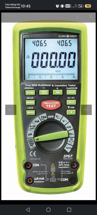Vand Elma 5800, Utilizat in Stare Optima de funcționare