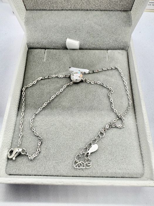 Сребърна гривна с мойсанит (Диамант) 1 карат