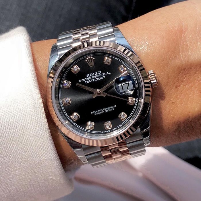 Rolex Date-Just Diamond 36 Everose Gold ETA 3235