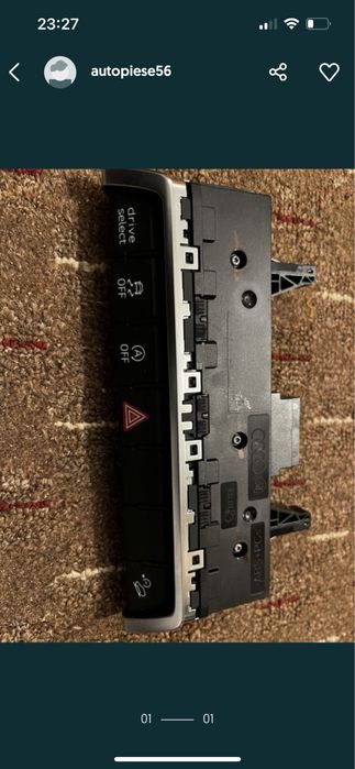 Consola butoane drive select avarii audi Q3 2019 piese dezmembrari