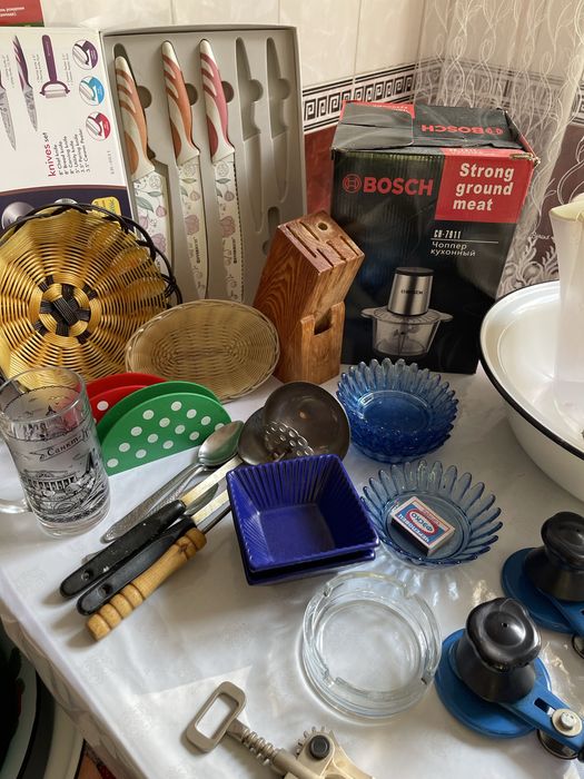 Посуда разнобой.