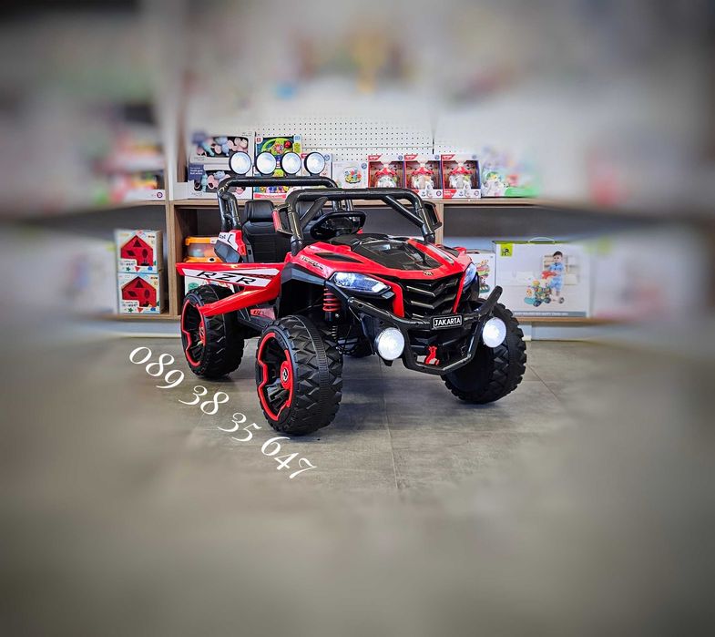 ТОП ЦЕНА!НОВО!Акумулаторно бъги/UTV Jakarta RED 4x4 с 12V батерия,USB