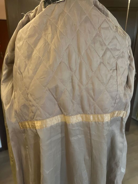 Pardesiu/trenchi piele naturala moale , fina nude Xs