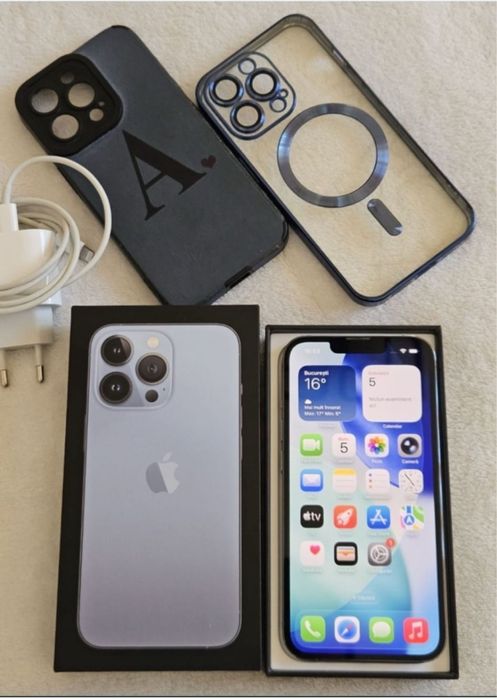 iPhone 13 PRO, Sierra Blue, 85% bateria, Stare FOARTE BUNA
