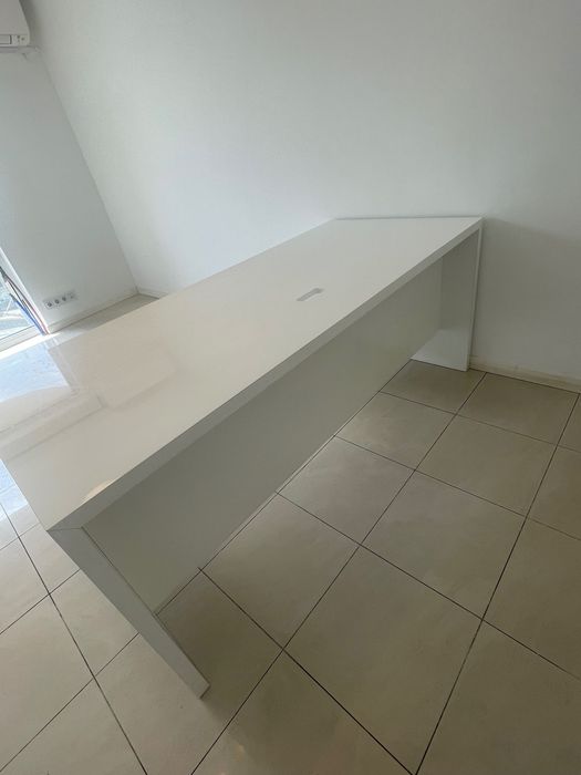Офис бюро MDF бял лак 180/80