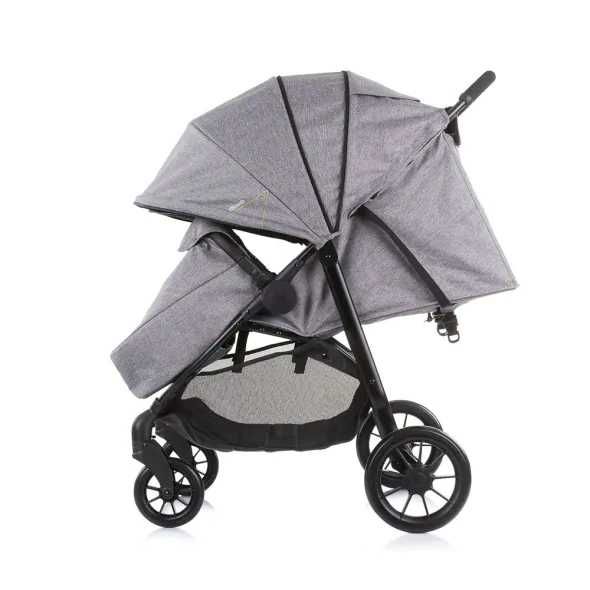 CHIPOLINO Комбинирана количка за близнаци TOP STARS ГРАФИТ