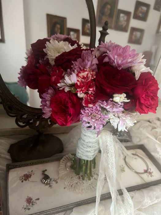 Buchet de mireasa, nasa, lumanari cununie, aranjamente florale