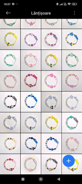 Lantisor pentru suzeta/dentatie din silicon