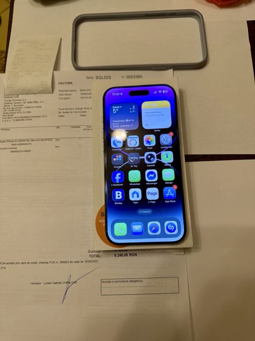 Iphone 17 Air Factura + Garantie