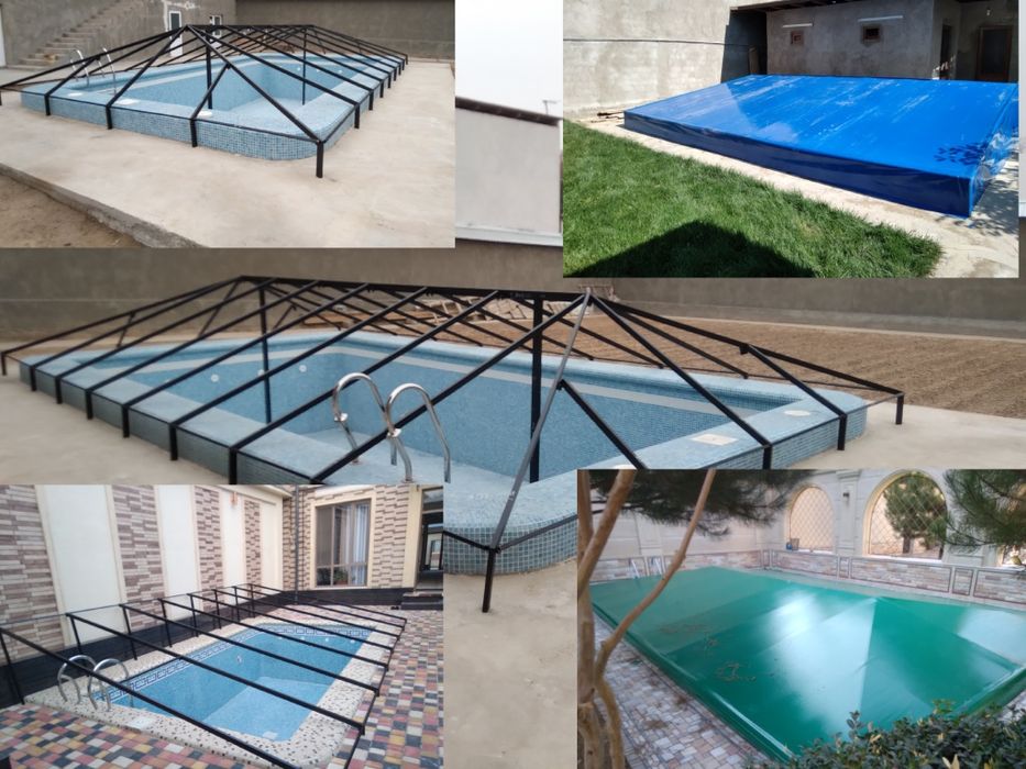 Банер и баннер бассейн тенты бисетка сетка установка киламиз ёпамиз ки