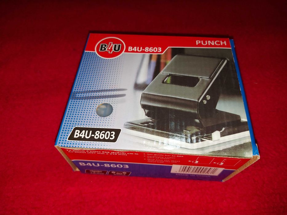 Perforator cu  corp metallic pentru maxim 60 coli,  model BAU – 8603