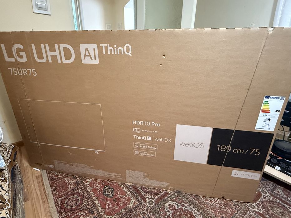 Pentru piese Televizor LG LED 75UR75003LK, 189 cm, Smart, 4K Ultra HD