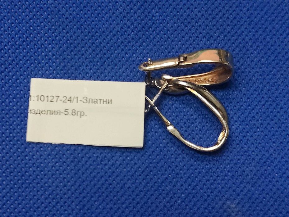 Златни дамски обеци 5,8гр-14к