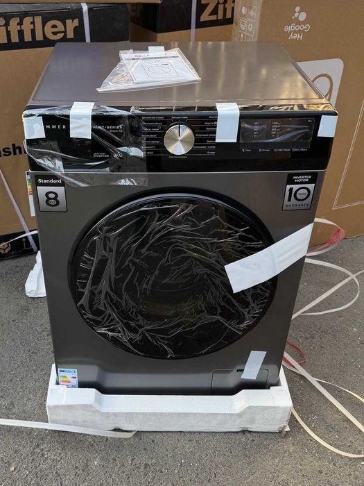 Стиральная машина IMMER 8 кг Black T8 Inverter Steam
