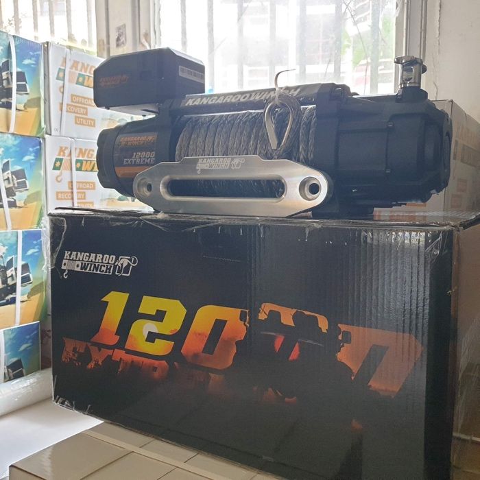 Troliu K 12000 EXTREME HD SR sintetic Kangaroo/PowerWinch - Off Road
