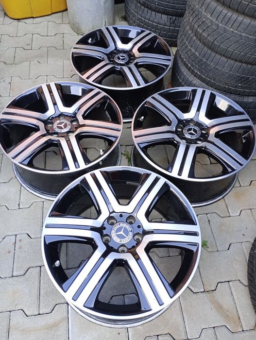 4 jante fara cauciucuri 5x112 R19 originale Mercedes GLC,ML,GLE GLK