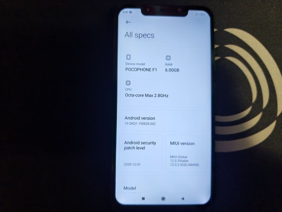 Pocophone F1, Black, 64GB ROM, 6GB RAM