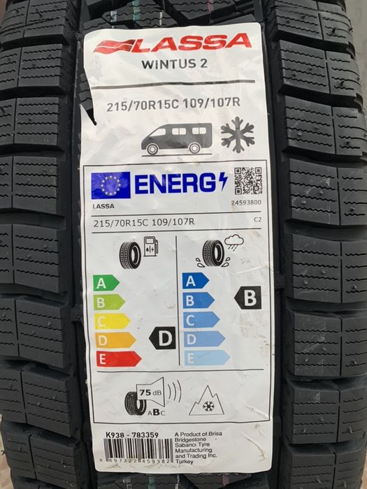 Нови зимни бусови гуми LASSA Wintus 2 215/70R15C 109/107C 8PR НОВ DOT