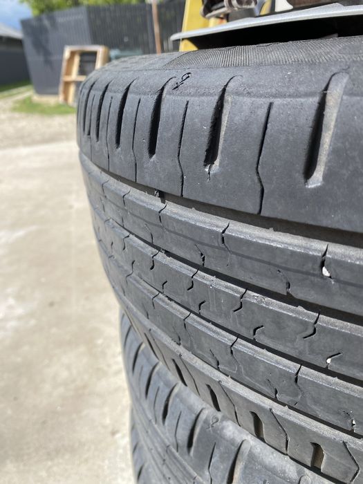 Jante structurate 5x114.3 si anvelope 195/55 R16 senzori TPMS