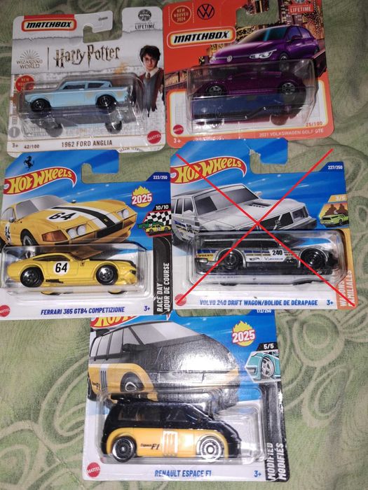 Колички Hot Wheels и Matchbox 1:64