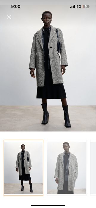 Кожени Боти челси Aldo и вълнено Палто MANGO