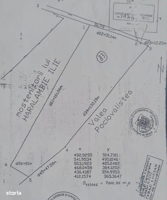 LAGUNA ALBASTRA-CORBEANCA,Teren edificabil in suprafata de 7511 mp